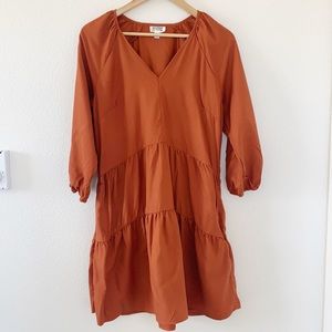 Grace Atwood x Amazon The Drop cinnamon dress